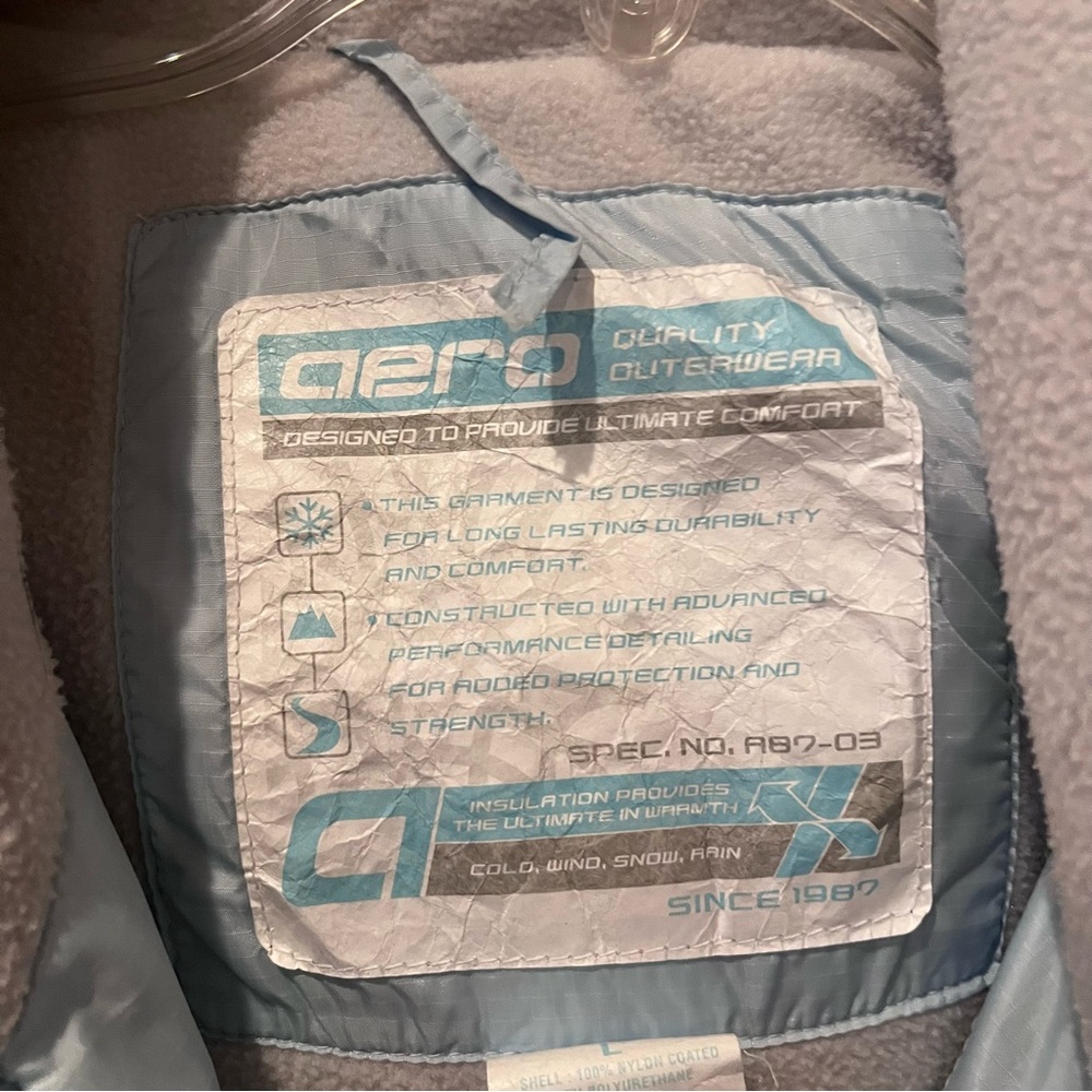 AE Aero down jacket light blue - Picture 3 of 7
